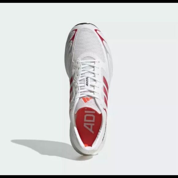 Adidas Adizero Pro DNA Running Shoes Cloud‎ White/Solar Red GX5081 Men\'s
